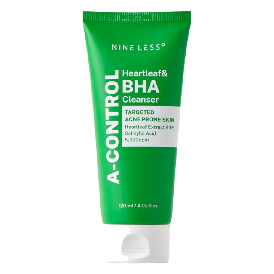 NINE LESS – A-Control Heartleaf & BHA Cleanser – 120ml