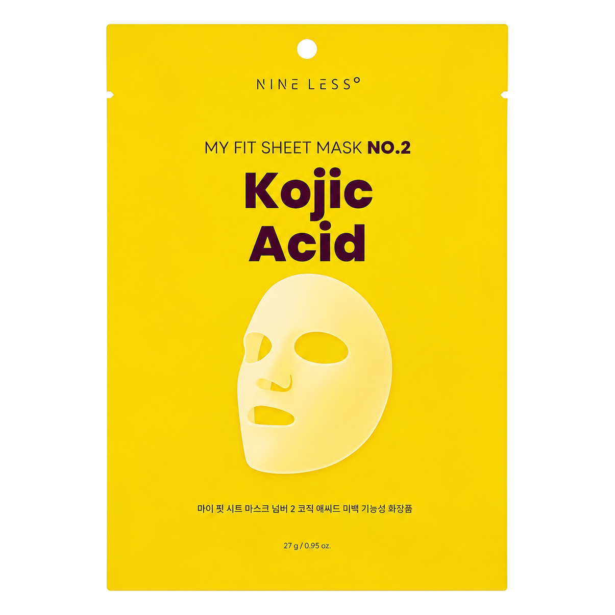 NINE LESS – My Fit Sheet Mask NO.2 Kojic Acid, 1 sheet