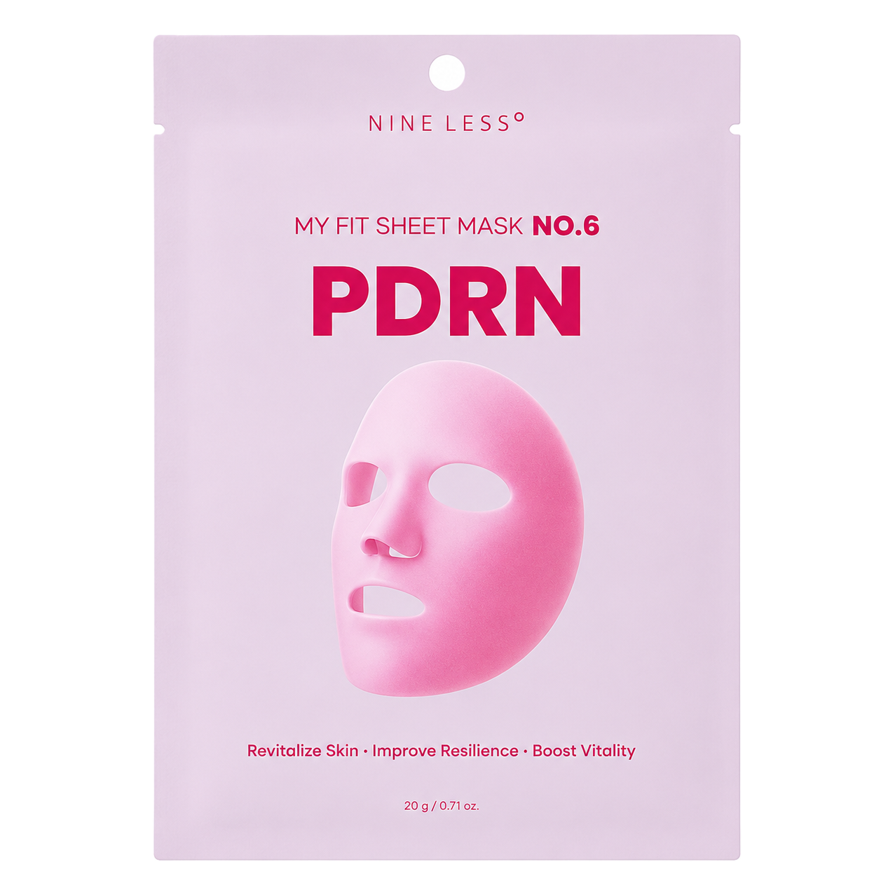 NINE LESS – My Fit Sheet Mask NO.6 PDRN, 1 sheet