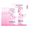 Numbuzin – No.2 Rose PDRN Collagen Plumping Sheet Mask, 1 Box, 33ml x 5ea