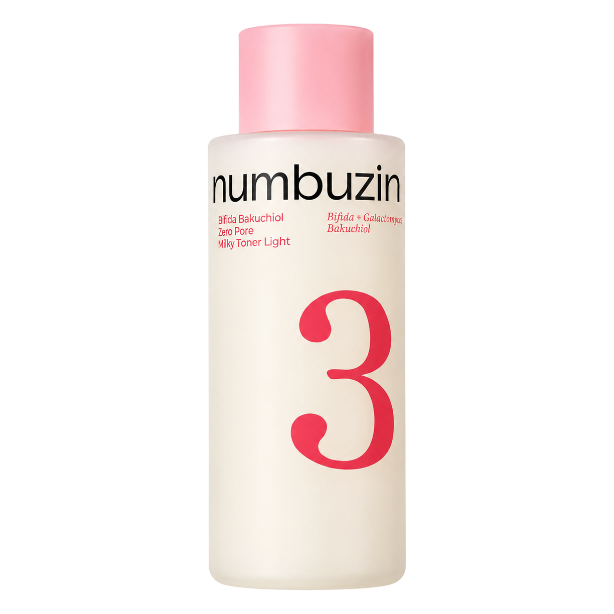 Numbuzin – No.3 Bifida Bakuchiol Zero Pore Milky Toner, 200ml