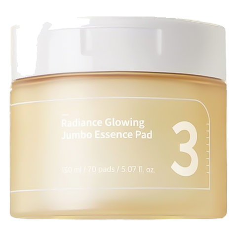Numbuzin – No.3 Radiance Glowing Jumbo Essence Pad – 150ml/70pads