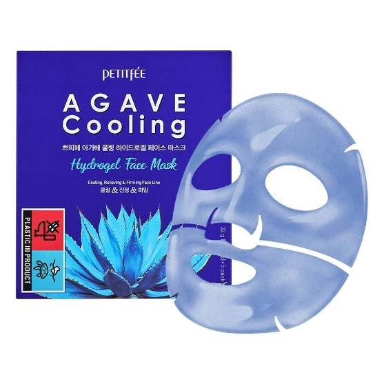Petitfee – Agave Cooling Hydrogel Face Mask, 32g, 1 piece