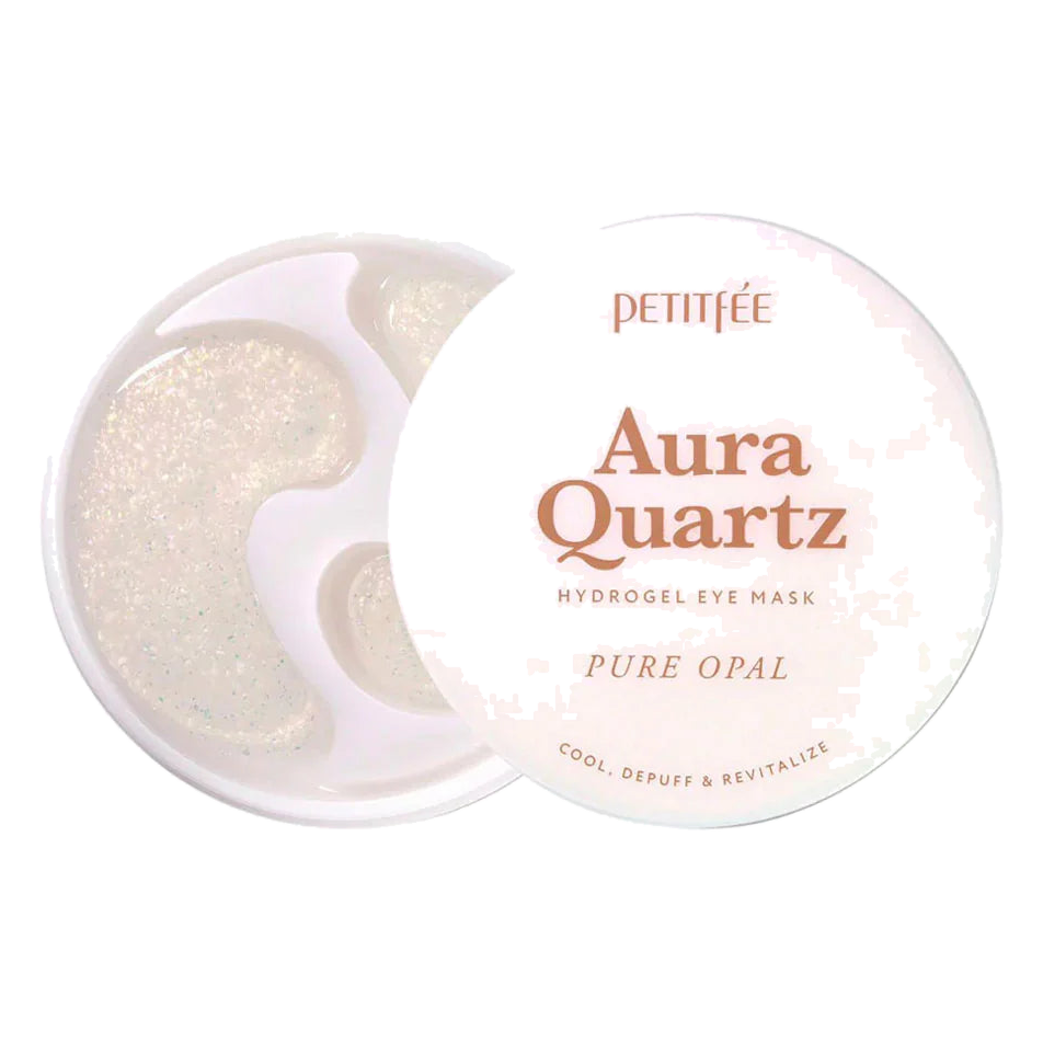 Petitfee – Aura Quartz Hydrogel Eye Mask – Pure Opal, 20 pairs