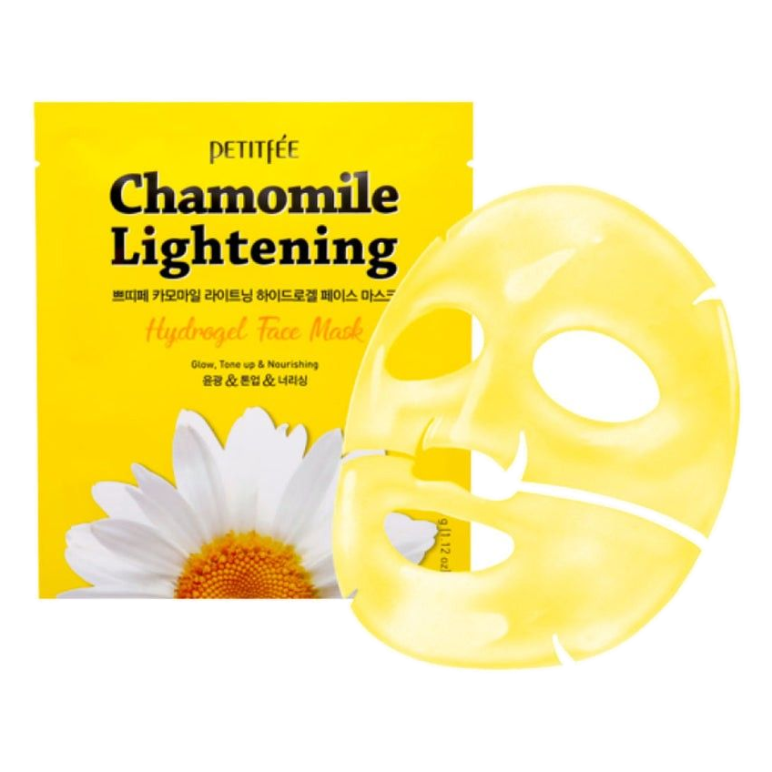 Petitfee – Chamomile Lighting Hydrogel Face Mask, 32g, 1 piece