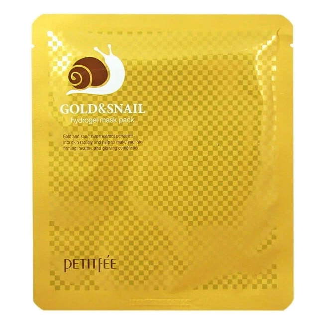 Petitfee – Hydrogel Mask Pack #Gold & Snail – 5pcs
