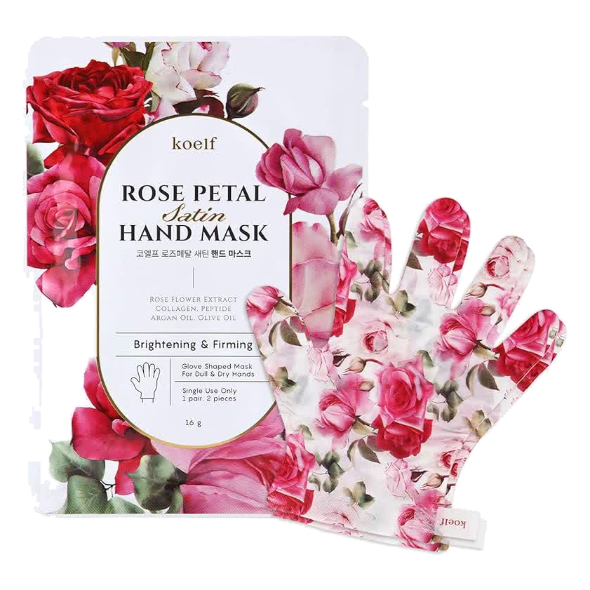 Petitfee – Rose Petal Satin Hand Mask single use, 1 piece