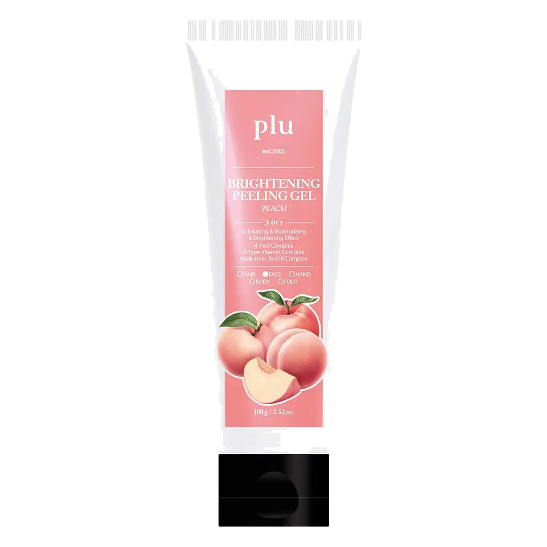 plu – Glowing Facial Peeling Gel Peach, 100g