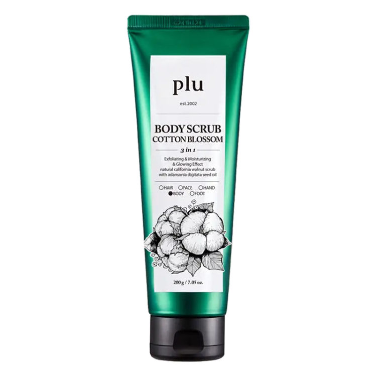 plu – Original Body Scrub Cotton Blossom, 200g