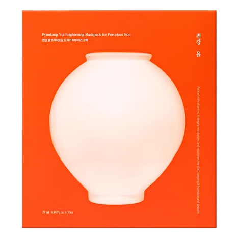Pyunkang Yul – Brightening Maskpack for Porcelain Skin, 25ml, 1 Box, 10 pieces