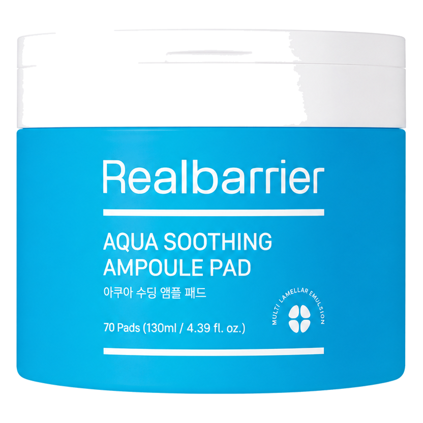 Realbarrier – Aqua Soothing Ampoule Pad, 130ml, 70ea