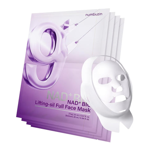 Numbuzin – No. 9 NAD+ BIO Lifting-sil Full Face Mask Set, 4 pieces