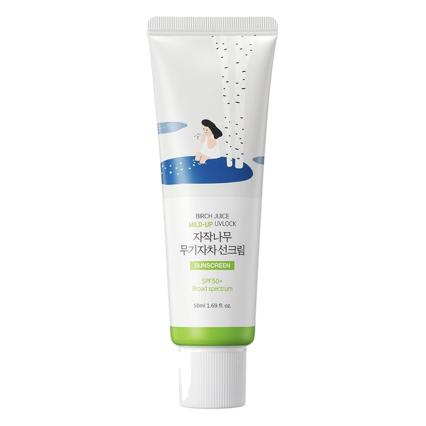 Round Lab – Birch Juice Moisturizing Mild-Up Sun Cream SPF 50+ PA++++ – 50ml