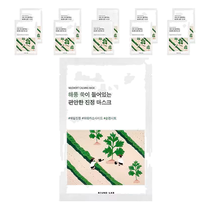 Round Lab – Mugwort Calming Mask, 10 pcs * 25 ML