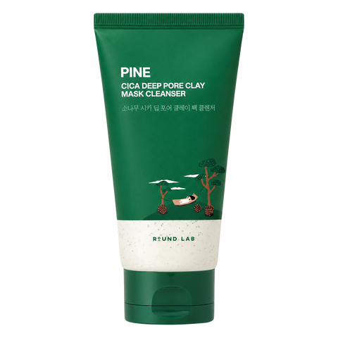 Round Lab – Pine Cica Deep Pore Clay Mask Cleanser, 150ml