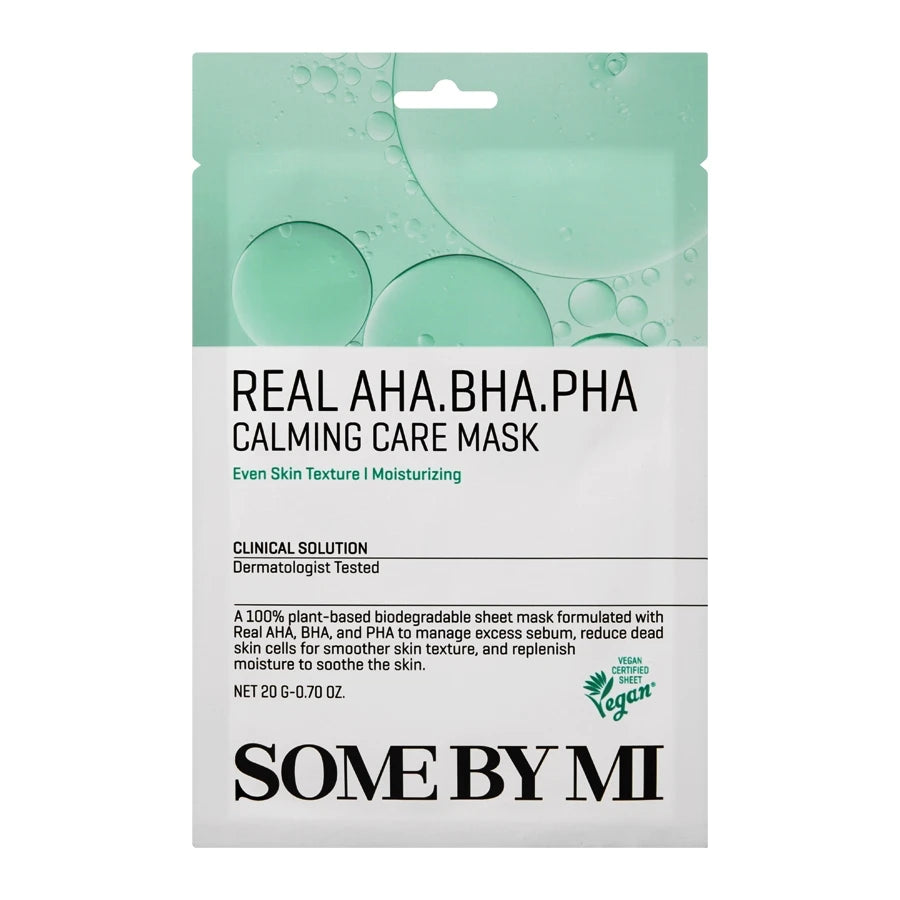 SOME BY MI – Real AHA-BHA-PHA Calming Care Mask – 1pc