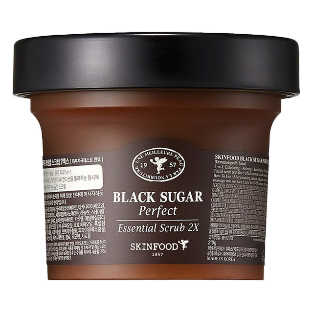 SKINFOOD – Black Sugar Perfect Essential Scrub 2X, 210g