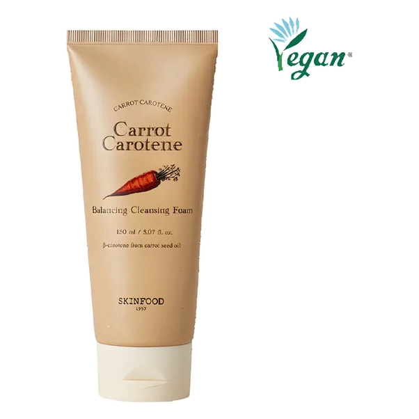SKINFOOD – Carrot Carotene Balancing Cleansing Foam, 150ml