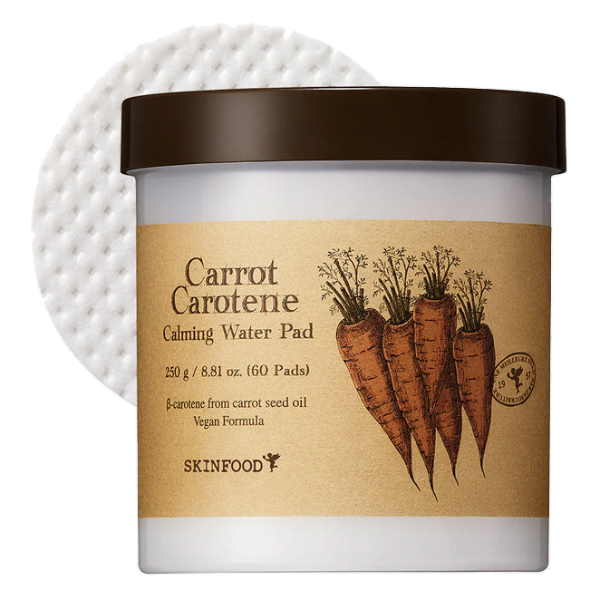SKINFOOD – Carrot Carotene Calming Water Pad 60 Pcs
