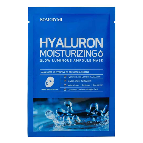 SOME BY MI – Hyaluron moisturizing Glow Luminous Ampoule Mask, 25g, 1 piece