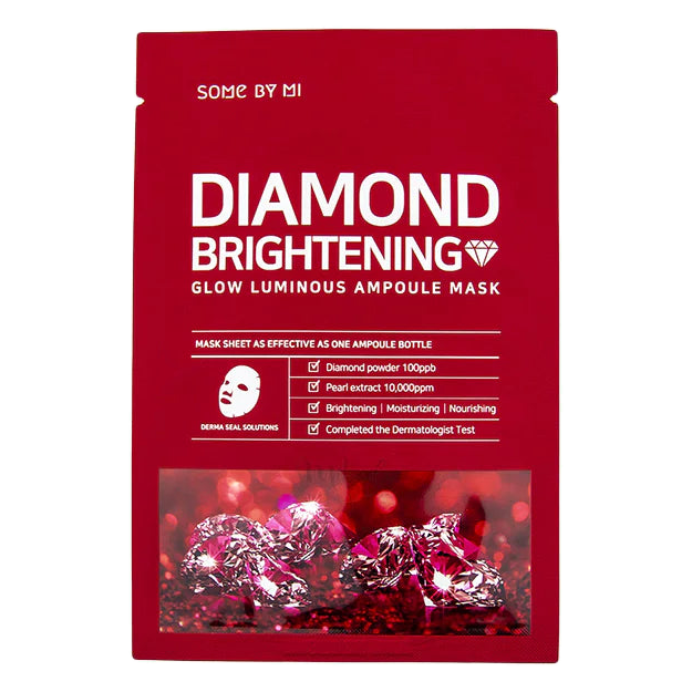 SOME BY MI – Red Diamond Brightening Glow Luminous Ampoule Mask, 25g, 1 piece