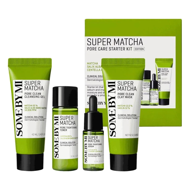 SOME BY MI – Super Matcha Pore Care Starter Kit (Edition) – 1set (4items)