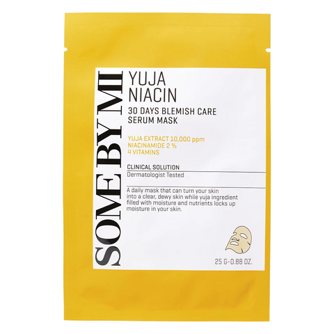 SOME BY MI – Yuja Niacin 30 Days Blemish Care Serum Mask, 25g, 1 piece