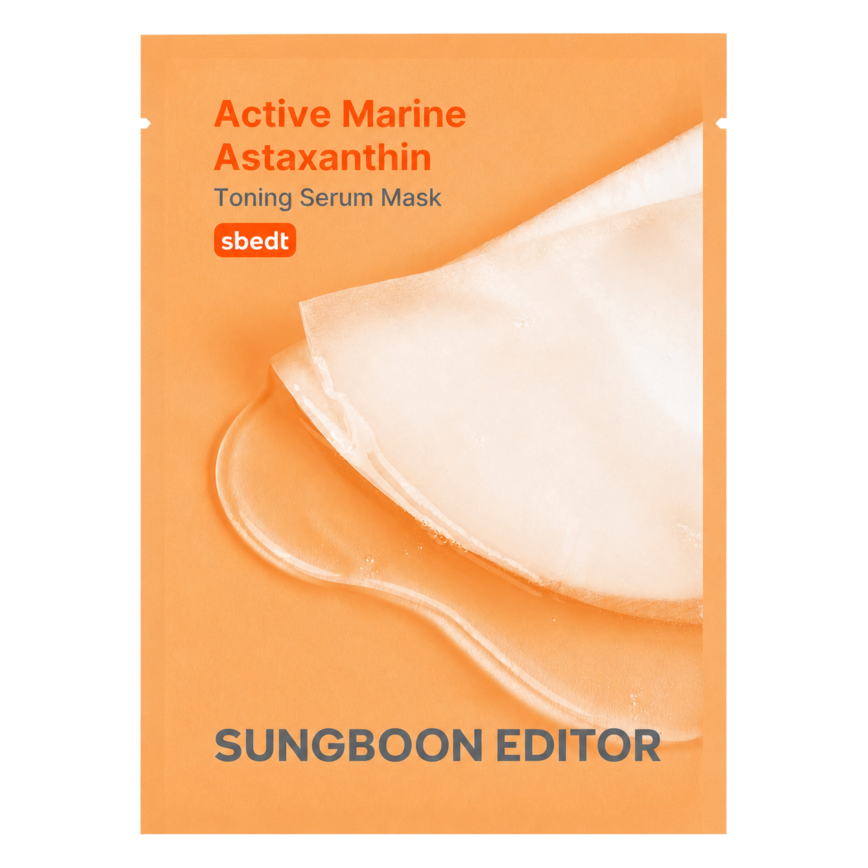 Sungboon Editor – Active Marine Astaxanthin Toning Serum, 1 Sheet
