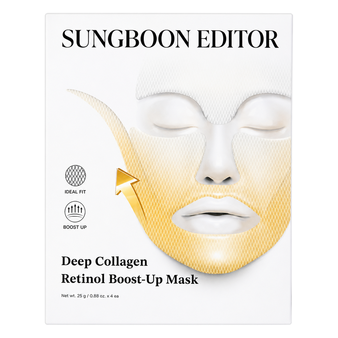 Sungboon Editor – Deep Collagen Retinol Boost-Up Mask, 4 Sheets
