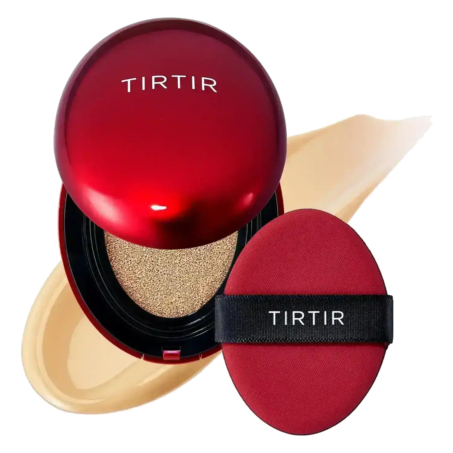 TIRTIR – Mask Fit Red Cushion Mini Long-Lasting Cushion Foundation – Shade 22W Sheer Beige – 4.5 g