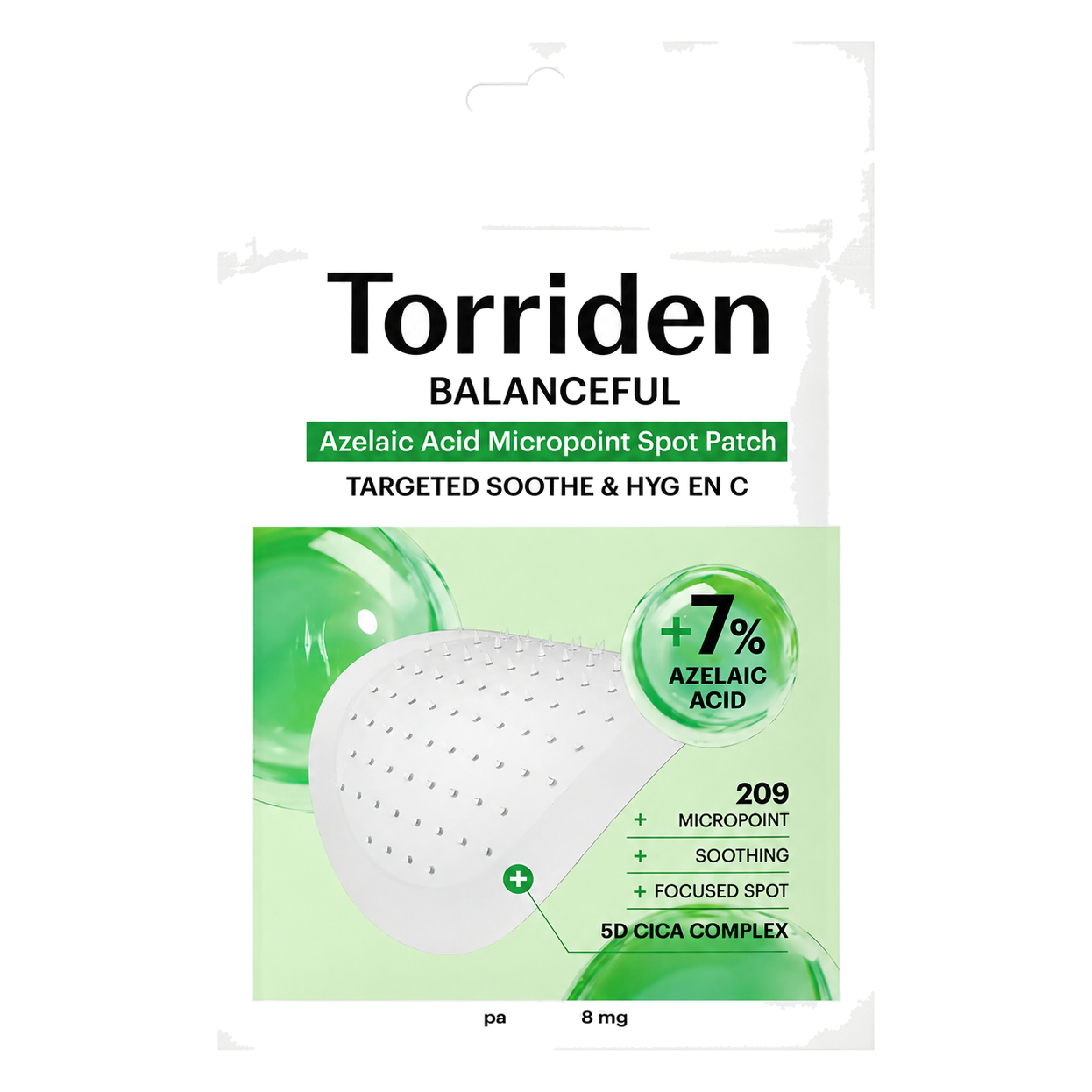 Torriden – Balanceful Azelaic Acid Micropoint Spot Parch, 12 patches
