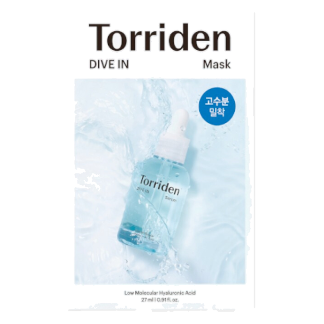 Torriden – Dive-in Low Molecular Hyaluronic Acid Mask, 1 sheet