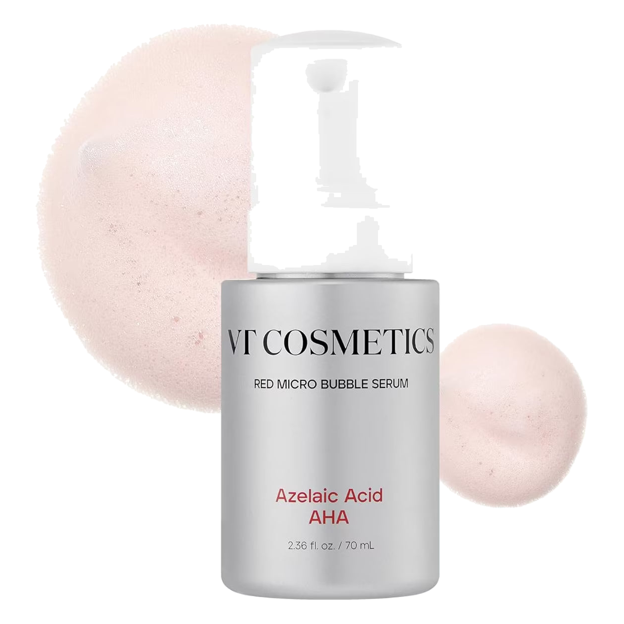 VT Cosmetics – Micro Bubble Red Serum, Azelaic Acid AHA, 70ml