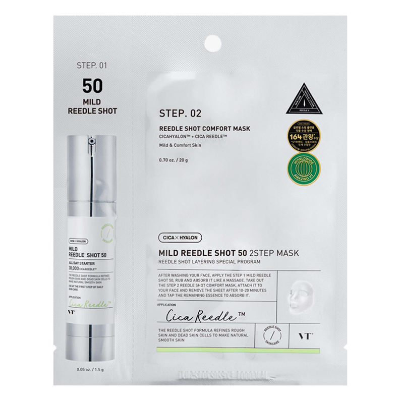 VT Cosmetics – Mild Reedle Shot 50 2-Step Mask, 1pc