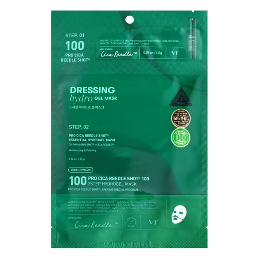 VT Cosmetics – Pro Cica Reedle Shot 100 2-Step Hydrogel Mask, 1pcs