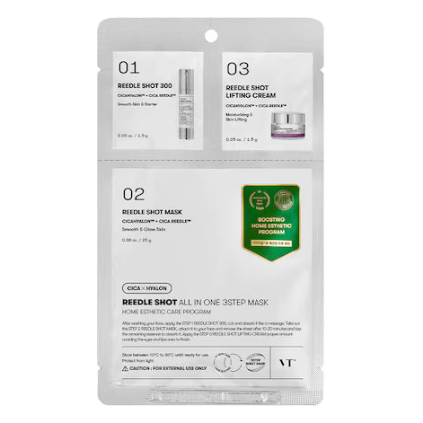 VT Cosmetics – Reedle Shot All-in-One 3-Step Mask, 1pc