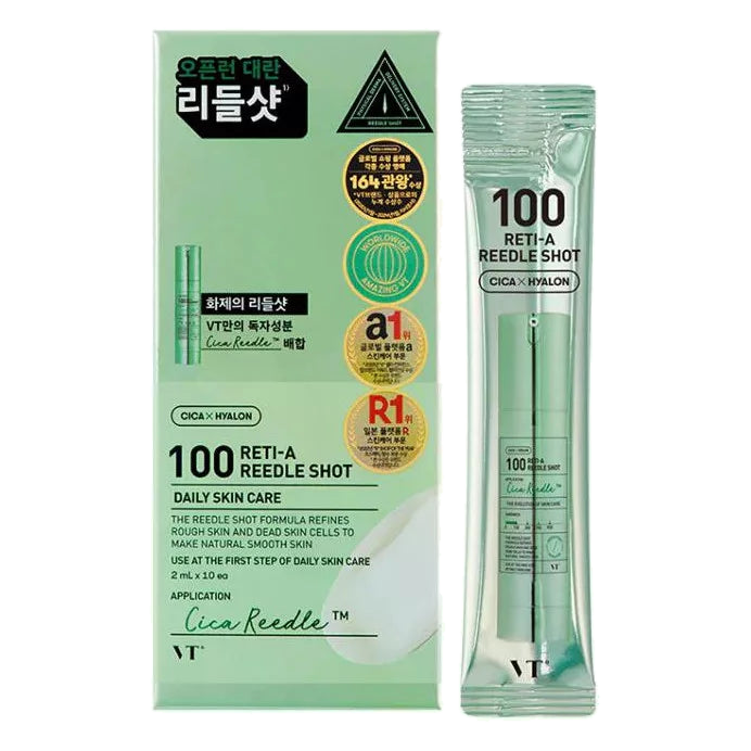 VT Cosmetics – Reti-A Reedle Shot 100 Essence, 2mlx10pcs