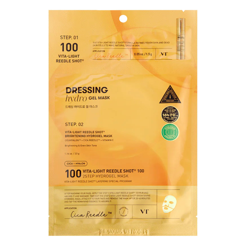 VT Cosmetics – Vita-Light Reedle Shot 100 2 Step Mask – 1.5g + 33 g