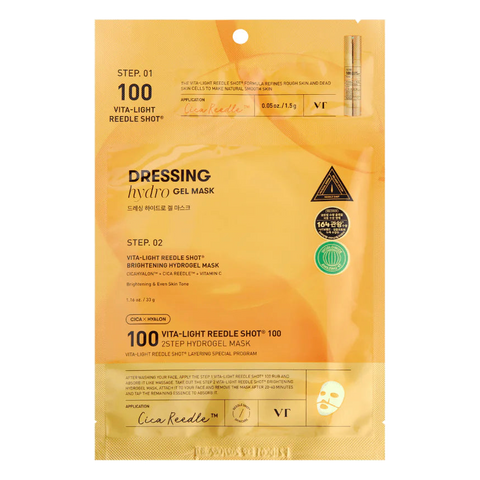 VT Cosmetics – Vita-Light Reedle Shot 100 2 Step Mask – 1.5g + 33 g