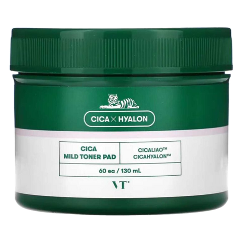 VT Cosmetics – VT Cica Mild Toner Pad, 60 pads